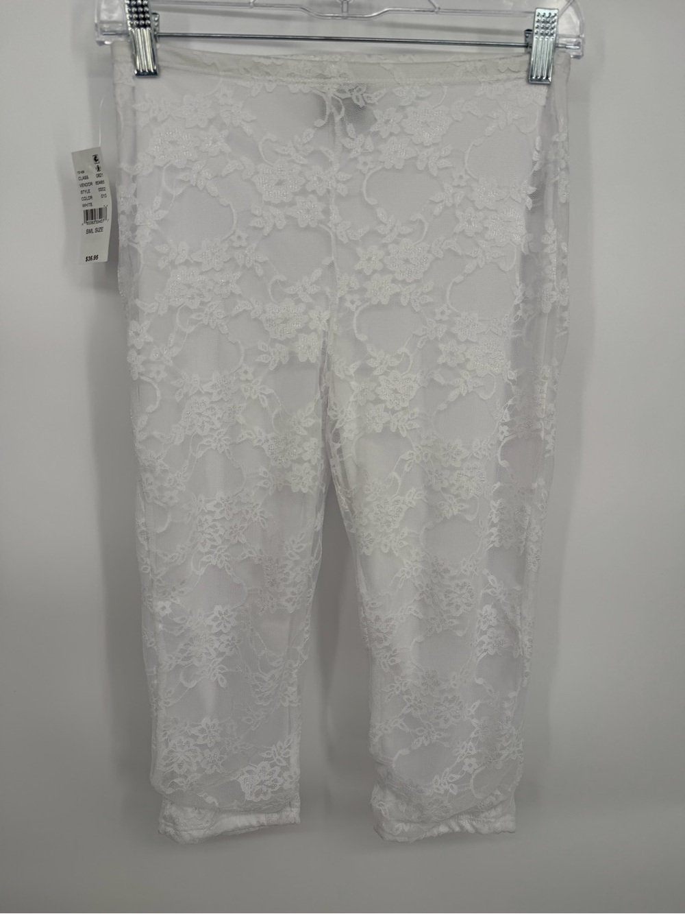 PacSun White Lace Capris
